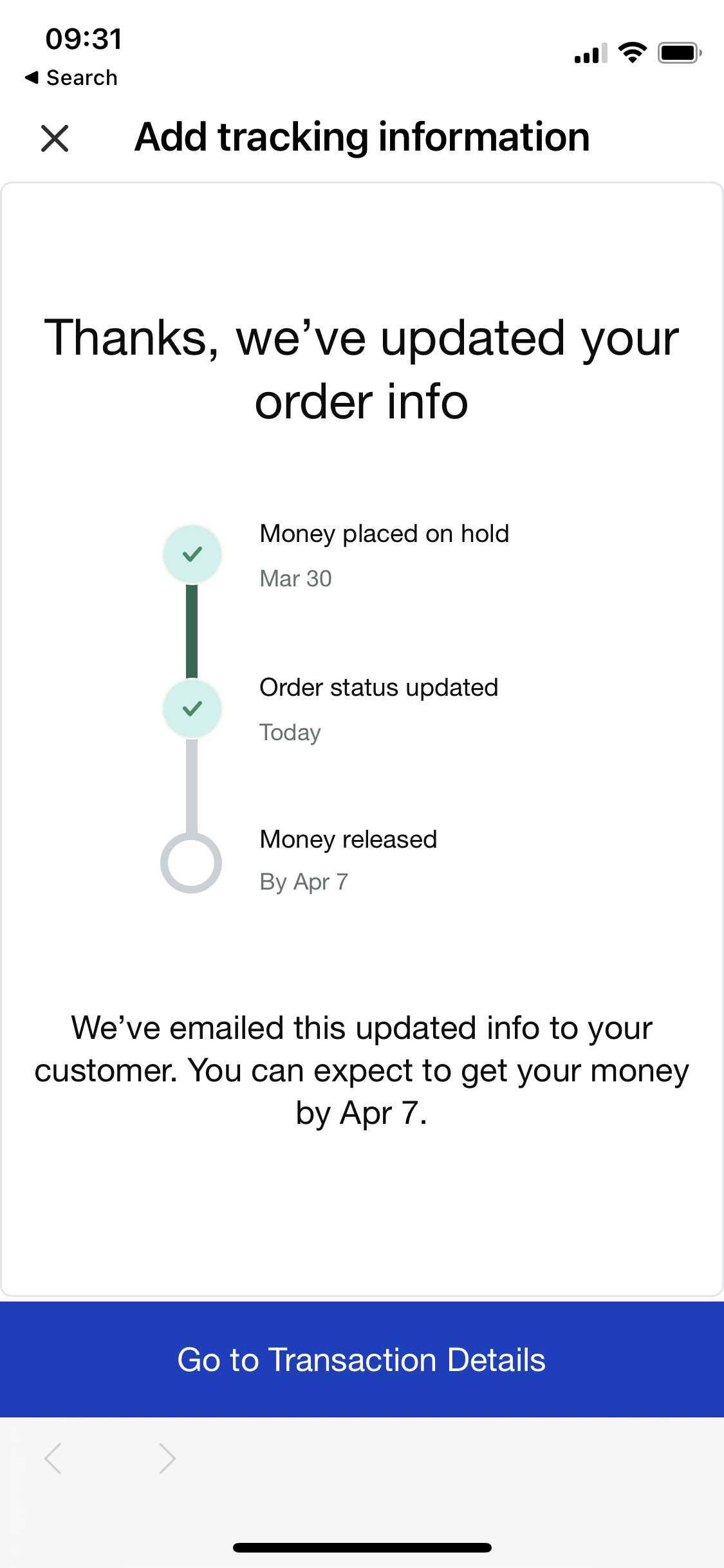 Payment on hold until tracking number received Sca - PayPal Community