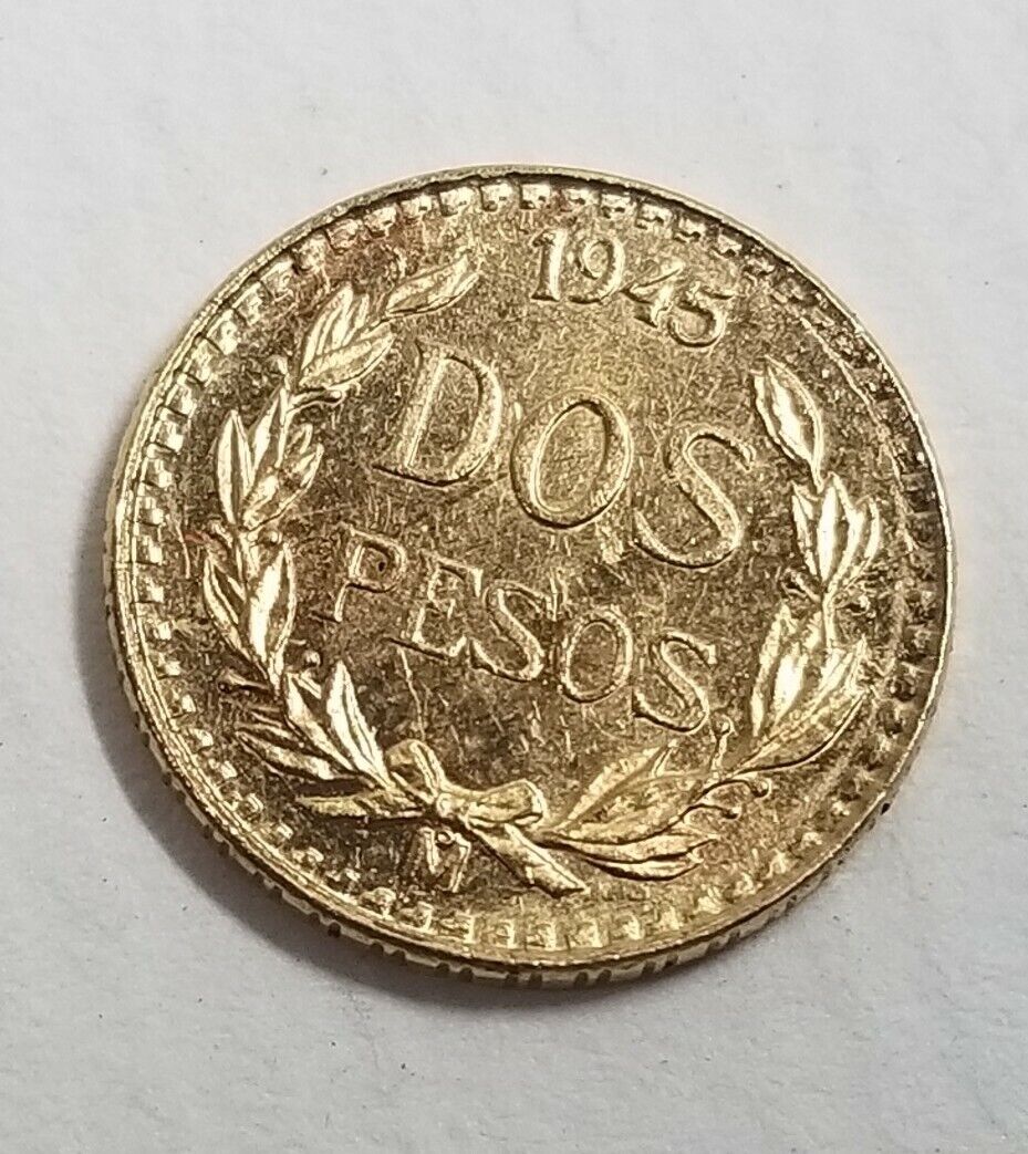 Vintage Mexican Dos Y Medio Pesos Gold Coin Pendant – Daisy Exclusive