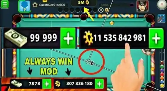 Download 8 Ball Pool Mod Apk Menu, Long Line