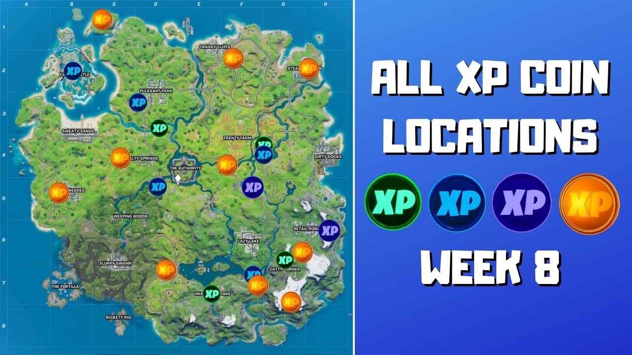 Fortnite Chapter 2 | Season 5 | XP Coins Locations - Pro Game Guides