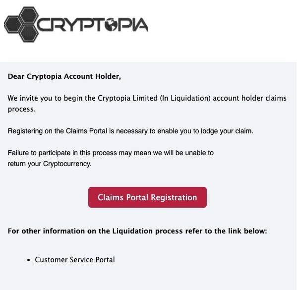 Cryptopia update - Claims process continues and ex-employee sentenced for theft