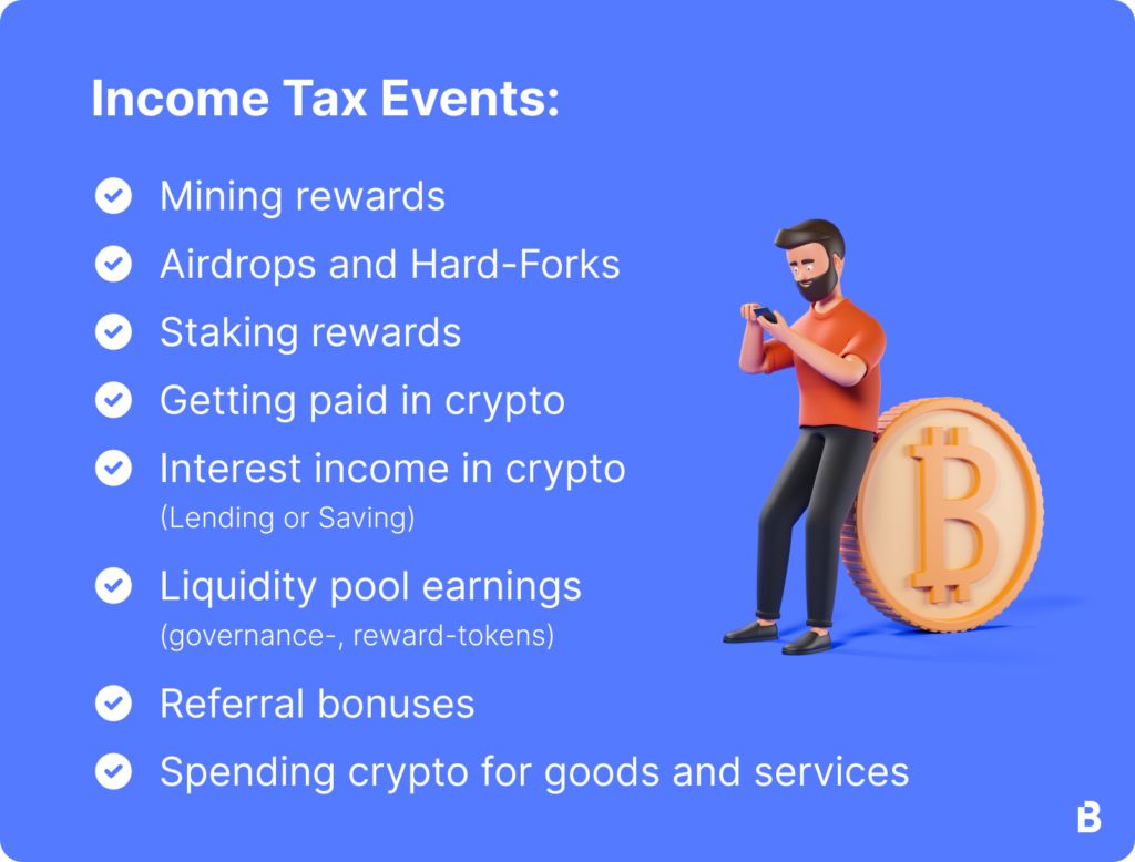 What is classed as a taxable event for cryptocurrencies? | Recap Help Center