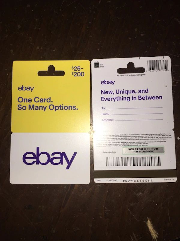 Gift card problem - The eBay Community