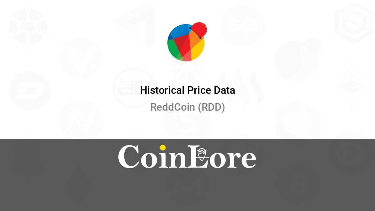 ReddCoin price now, Live RDD price, marketcap, chart, and info | CoinCarp