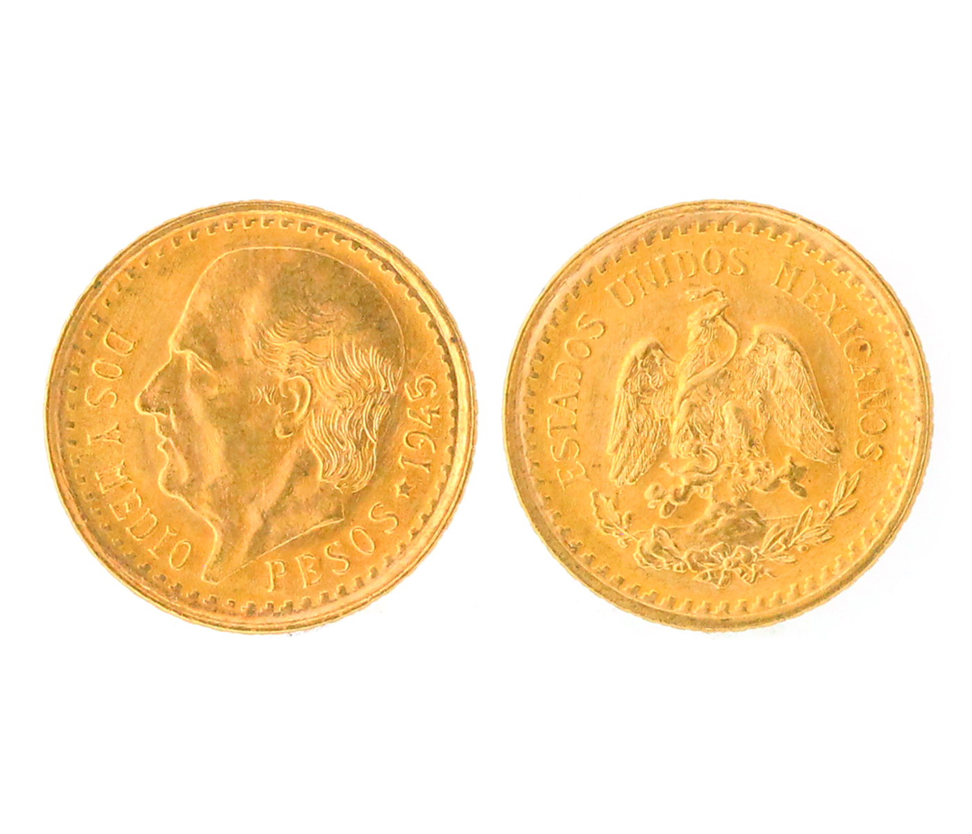 Dos Y Medio Gold Coin 2 1/2 sold at auction on 19th September | SebastianCharles Auctions