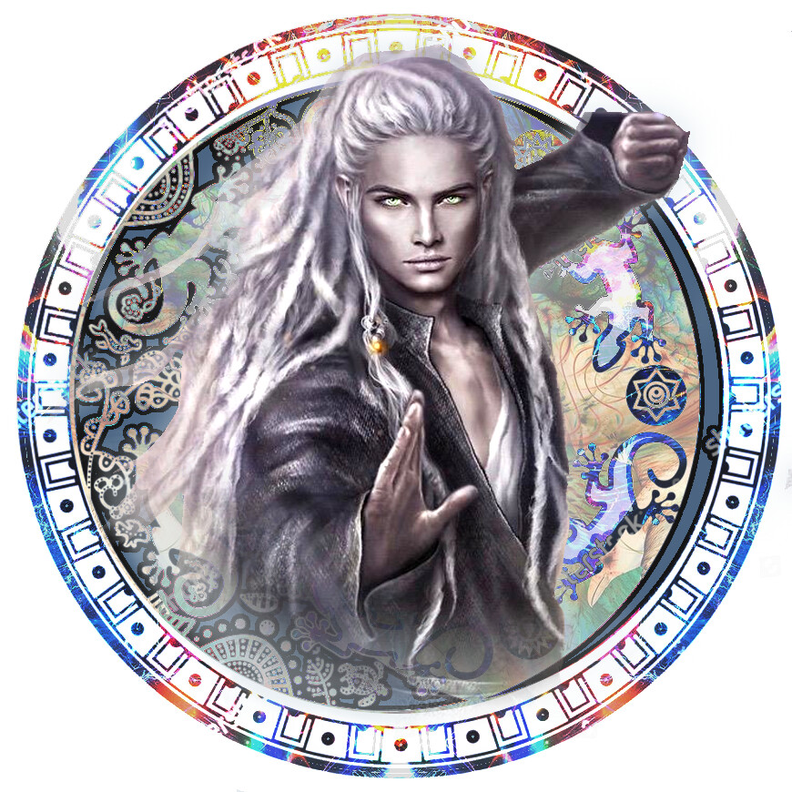 Ai Art Generator: blonde male elf ranger dnd 5e token