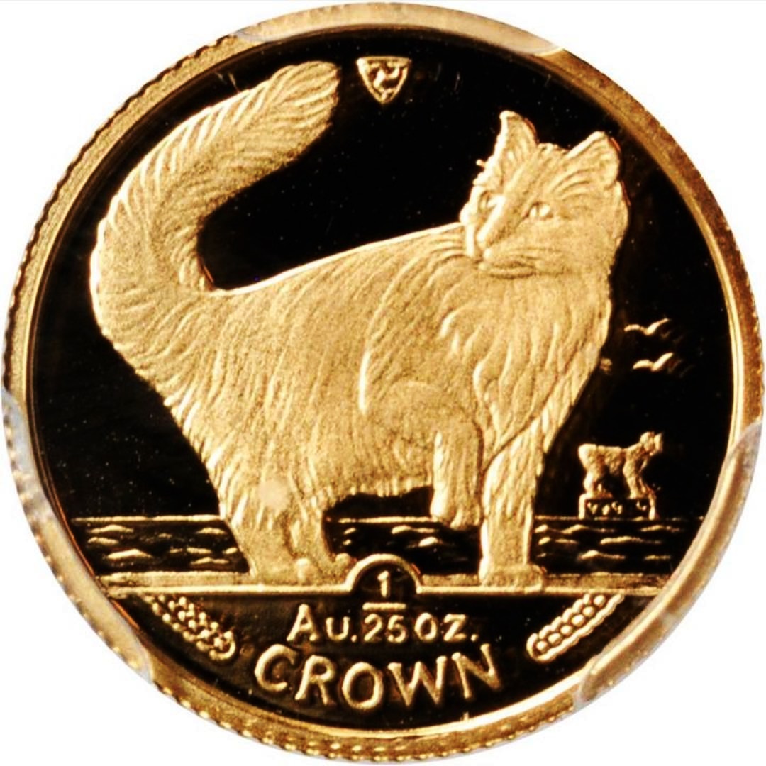 Gold Crown Manx Cat 1oz Bullion Coin | Chards - From £1,