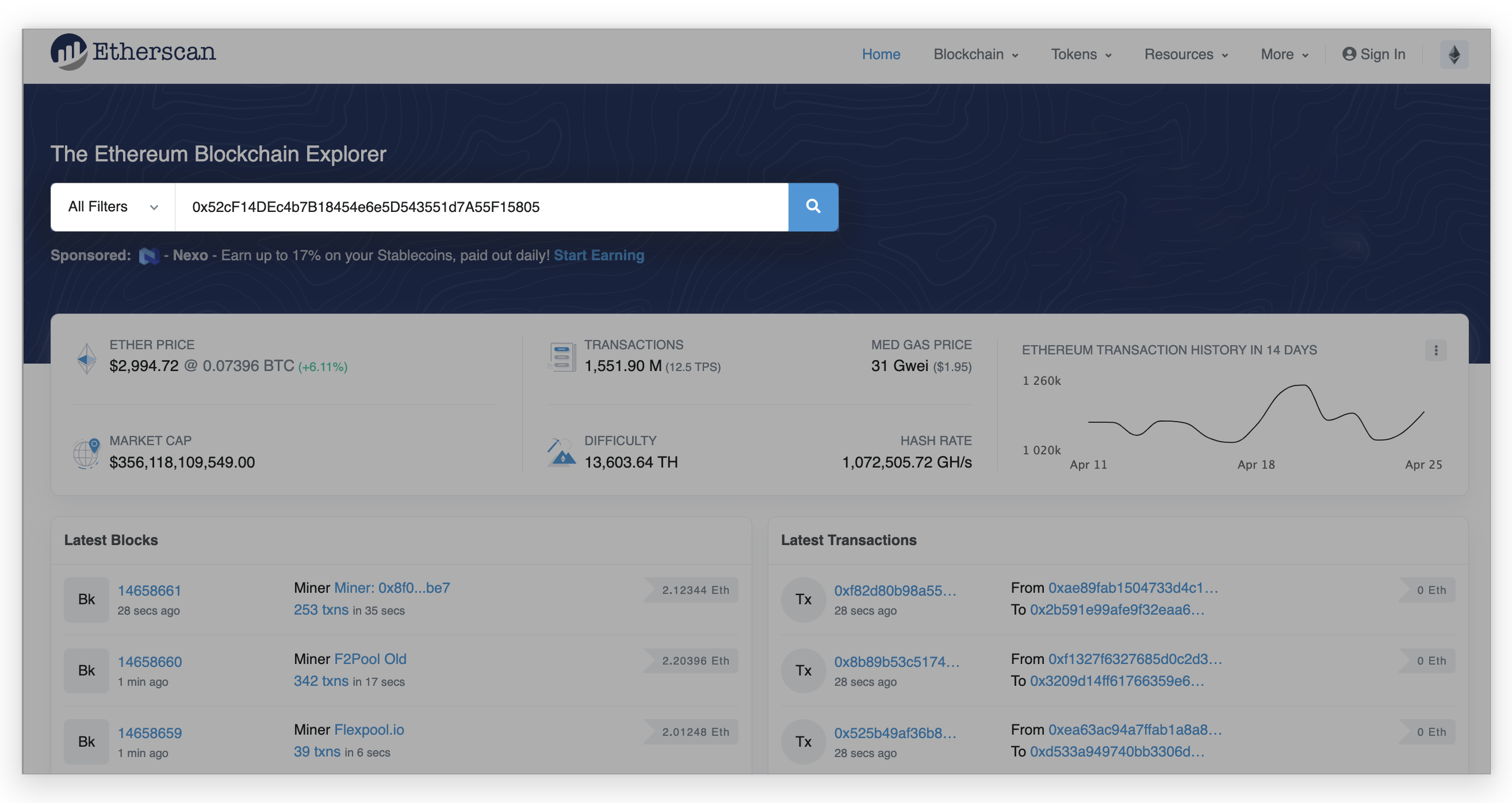 Ethereum Classic blockchain explorer | Blockscout