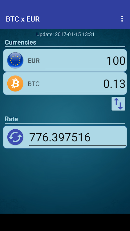 1 EUR to BTC - Euros to Bitcoins Exchange Rate