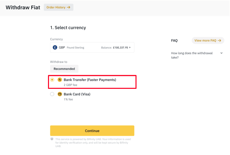 How to Withdraw from Binance to Bank Account? - Coinapult