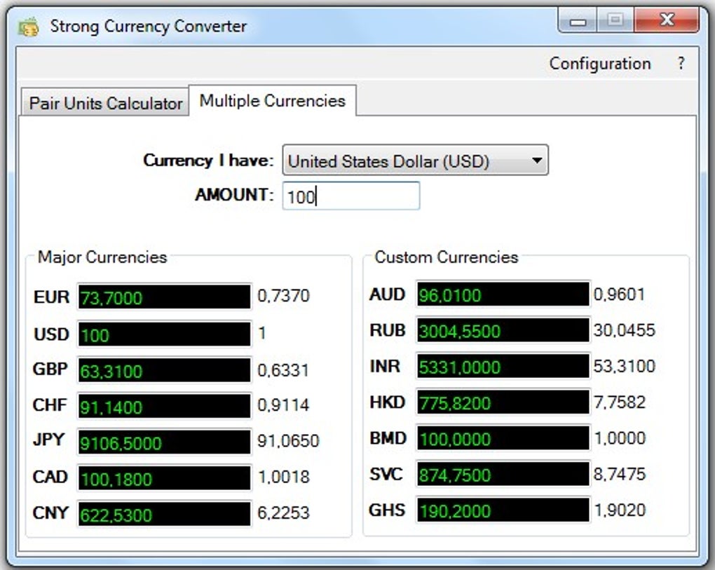 Currency Converter. Exchange rates and calculator for Android - Download