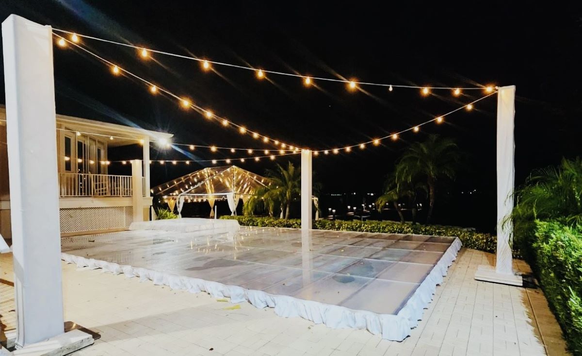 Pool Cover Rentals - Clear Dance Floor over Pools - Pool Cover Central Fl