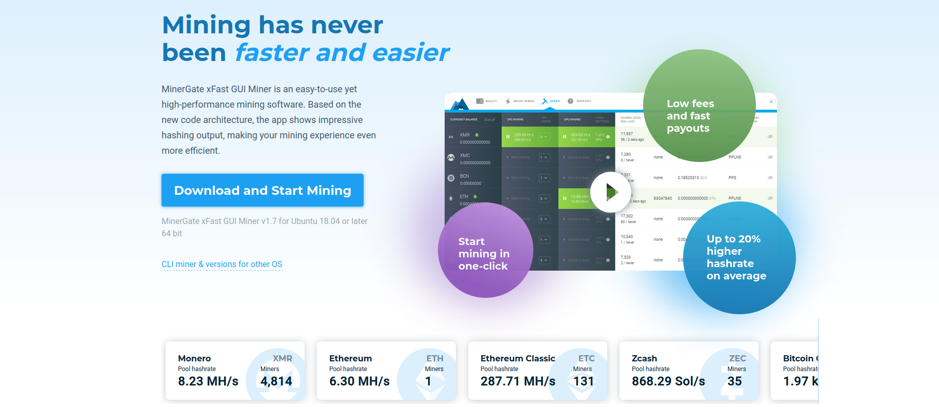 MinerGate xFast - mining engine updated — Official MinerGate Blog