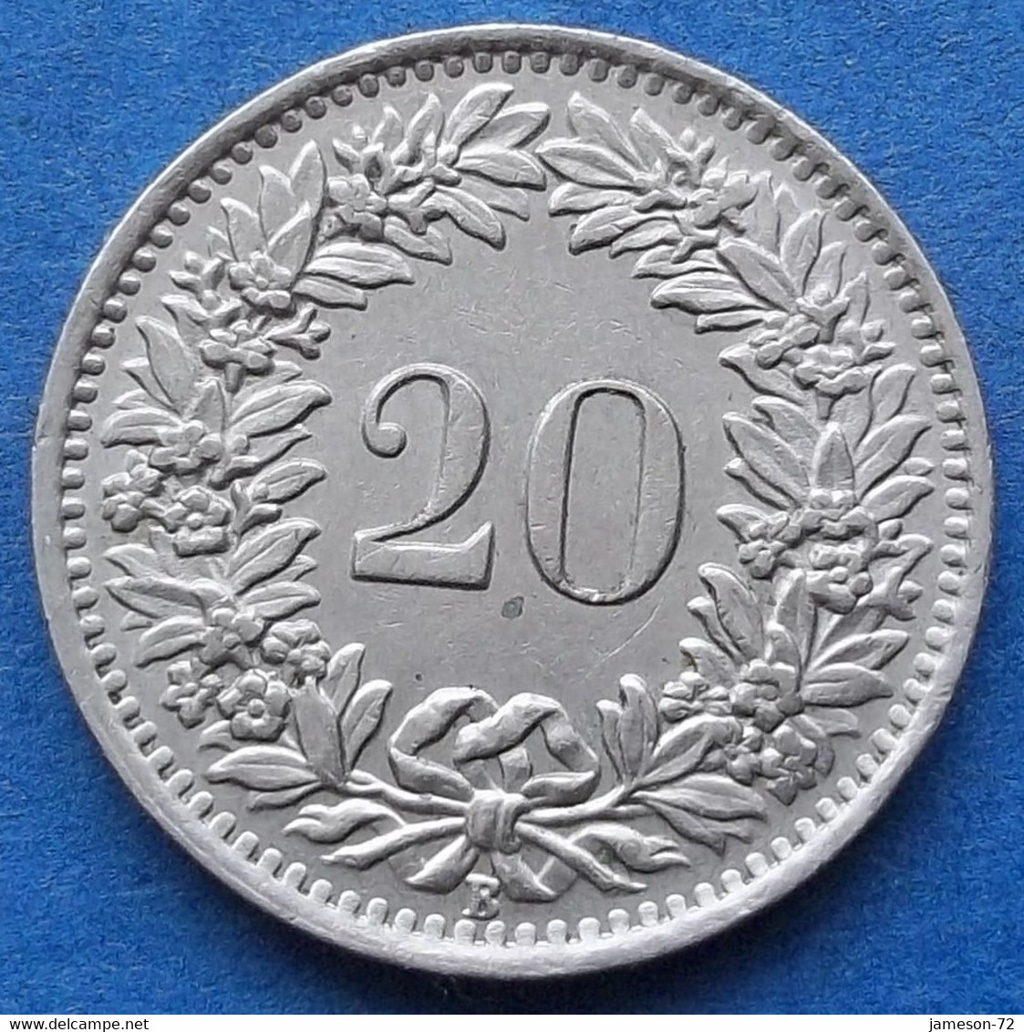 20 Rappen (Libertas; copper-nickel) - Switzerland (date) – Numista