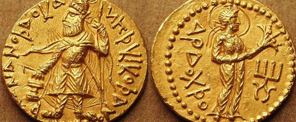 Who issued first gold coin in India?Kujula KadphisesVima KadphisesHuvishkaKanishka