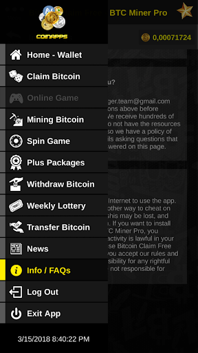 Claim Bitcoin for Android - Download the APK from Uptodown