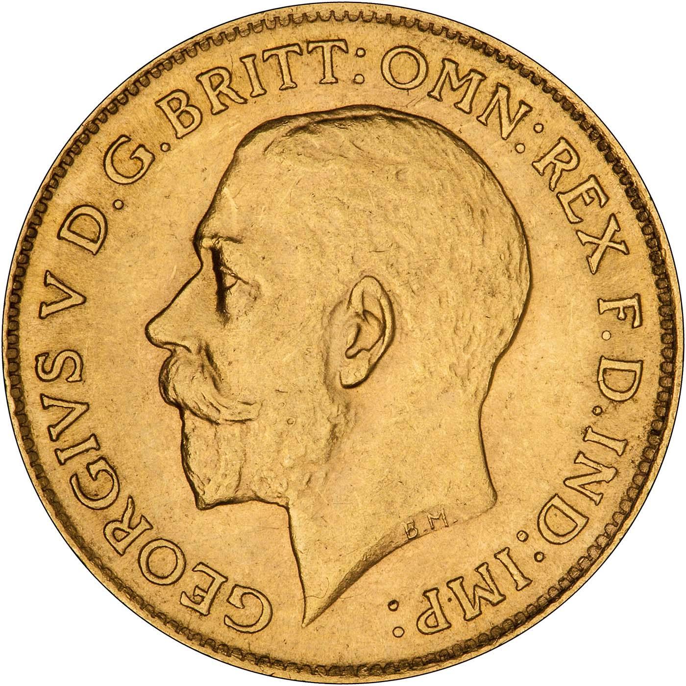 George V Gold Sovereign : India Mint