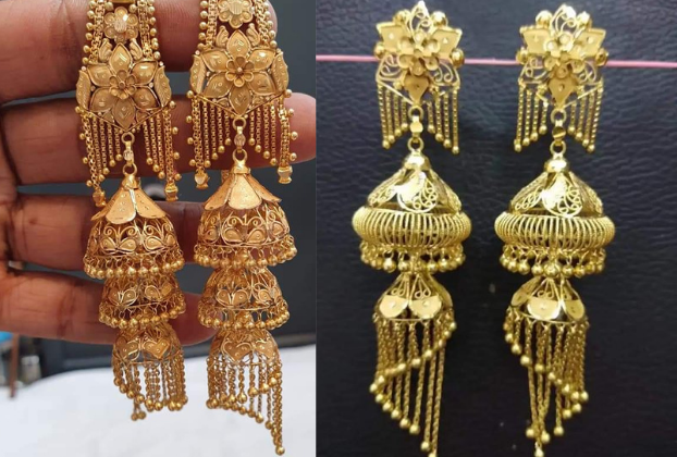 Traditional Gold Earrings Design | Buy Earrings Online