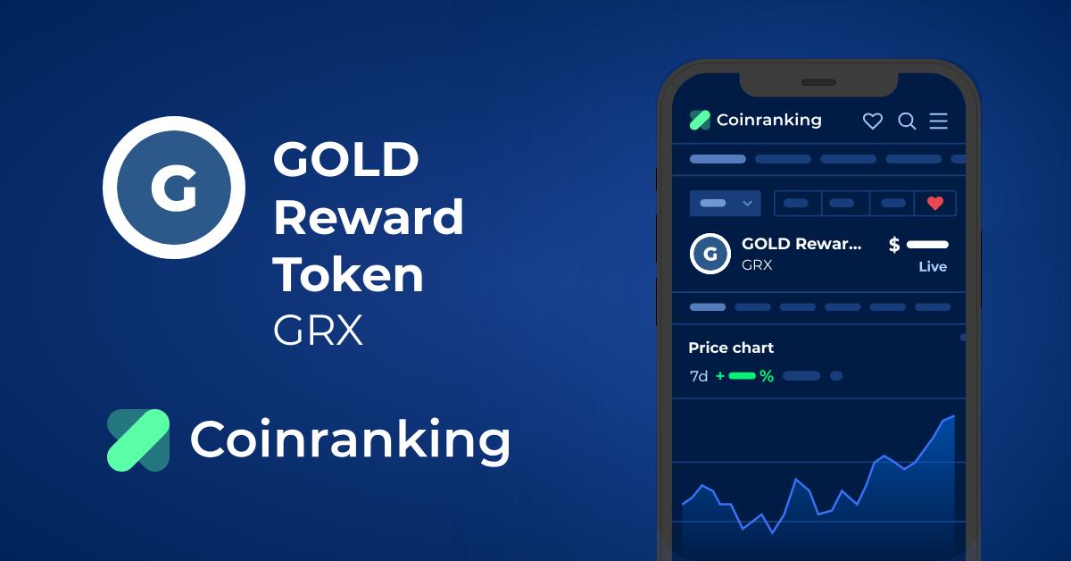 GOLD Reward Token (GRX) price, market cap | Chart | COIN