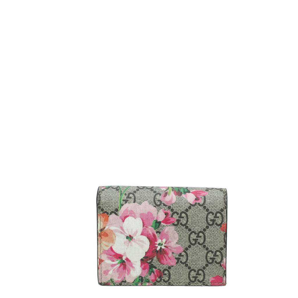 Gucci GG Supreme Monogram Blooms Print Zip Around Card Case Wallet Antique Rose – STYLISHTOP