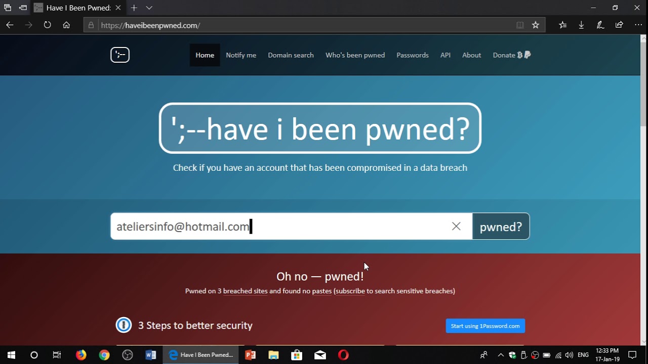 Have You Been Pwned? - GEEK