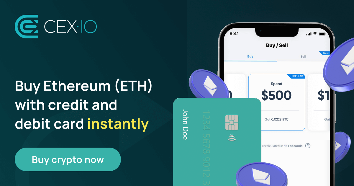 Buy Ethereum with a Credit or a Debit Card Online