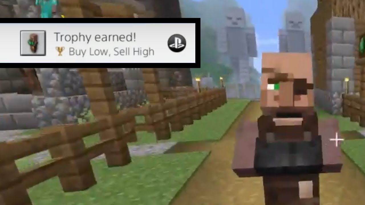 Buy Low, Sell High achievement in Minecraft (Nintendo Switch)