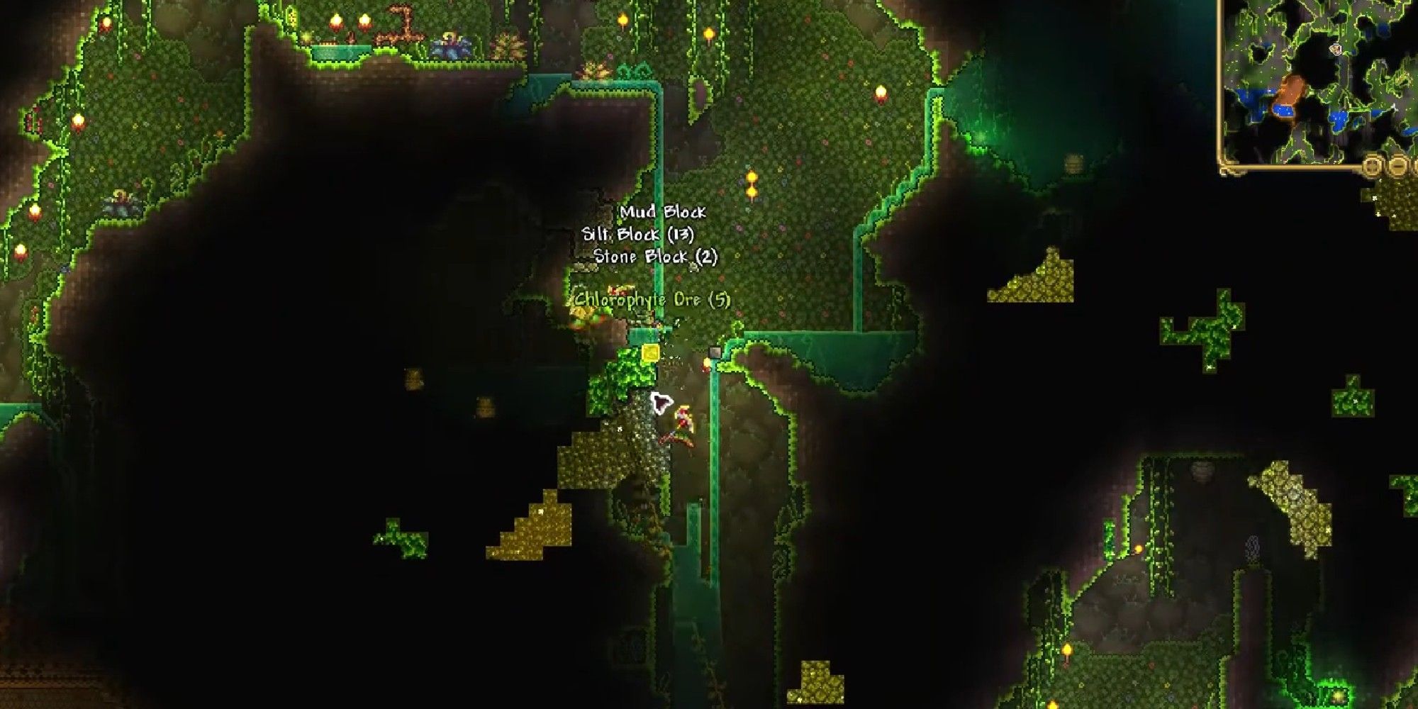 Terraria - Chlorophyte Farming and Mining