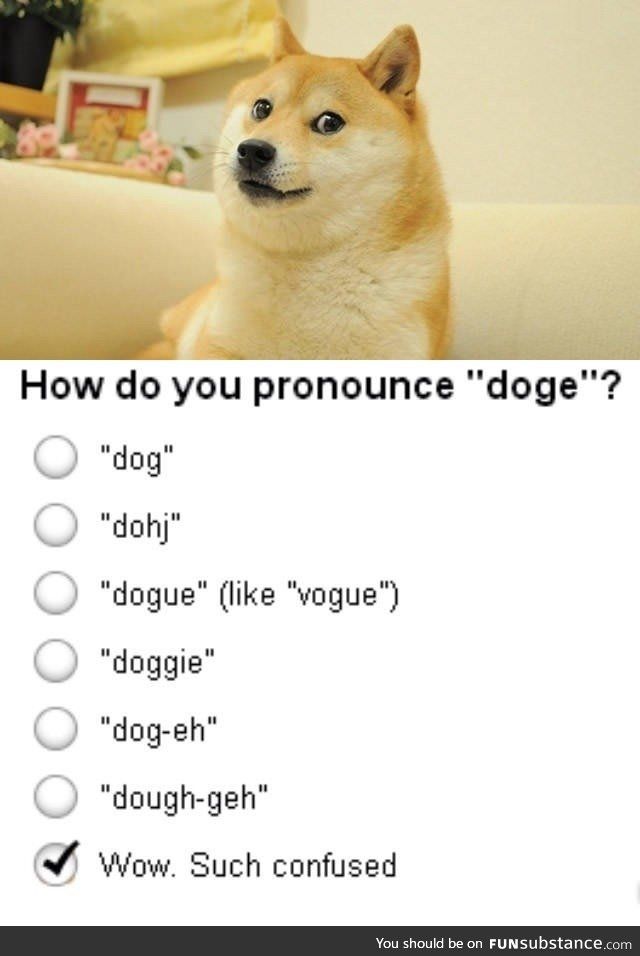 How do you pronounce 'Dogecoin'?