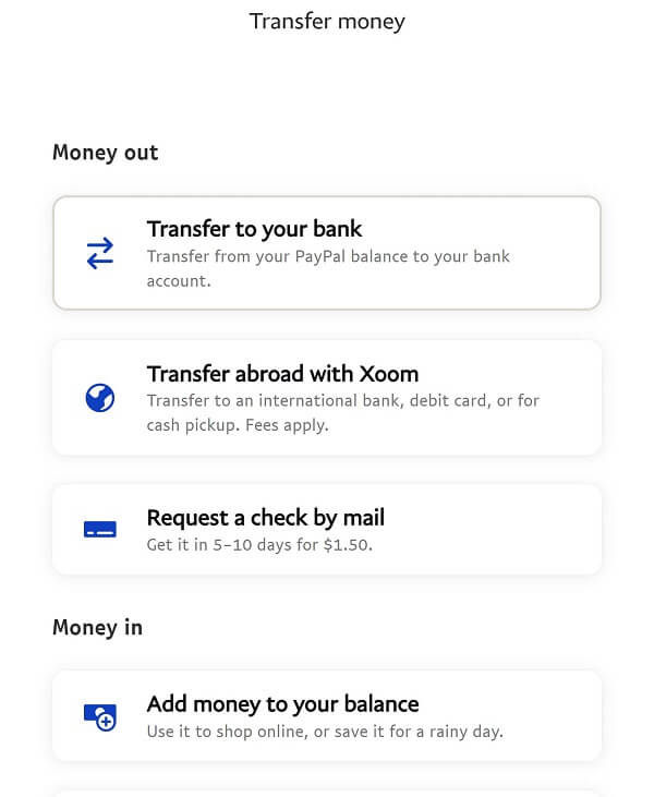 Can't transfer money to debit card - PayPal Community