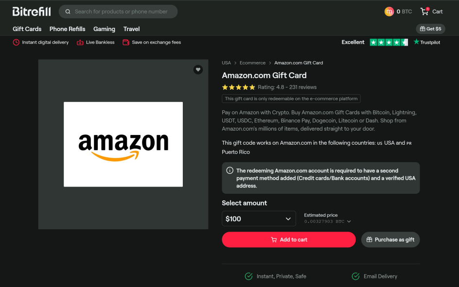 Buy bitcoin with Amazon gift card | How to buy BTC with AMZN Gift Cards | BitValve