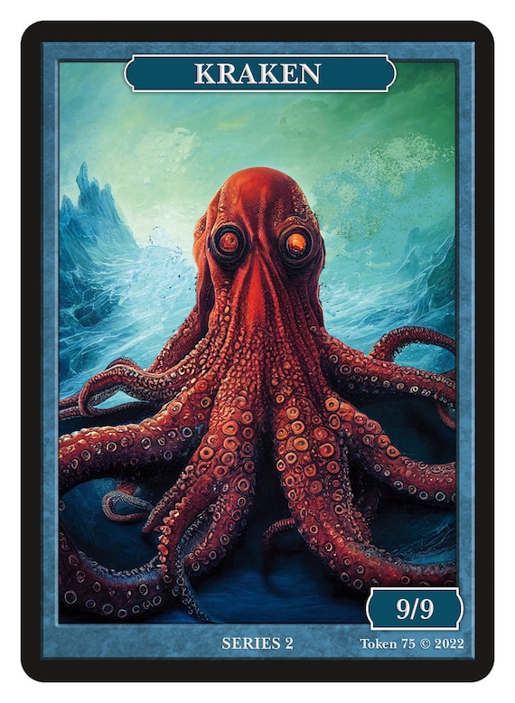 Kraken token (1/1) - March of the Machine | Bazaar of Magic