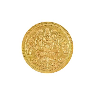 Goddess Lakshmi 4 Gram Yellow Gold Coin