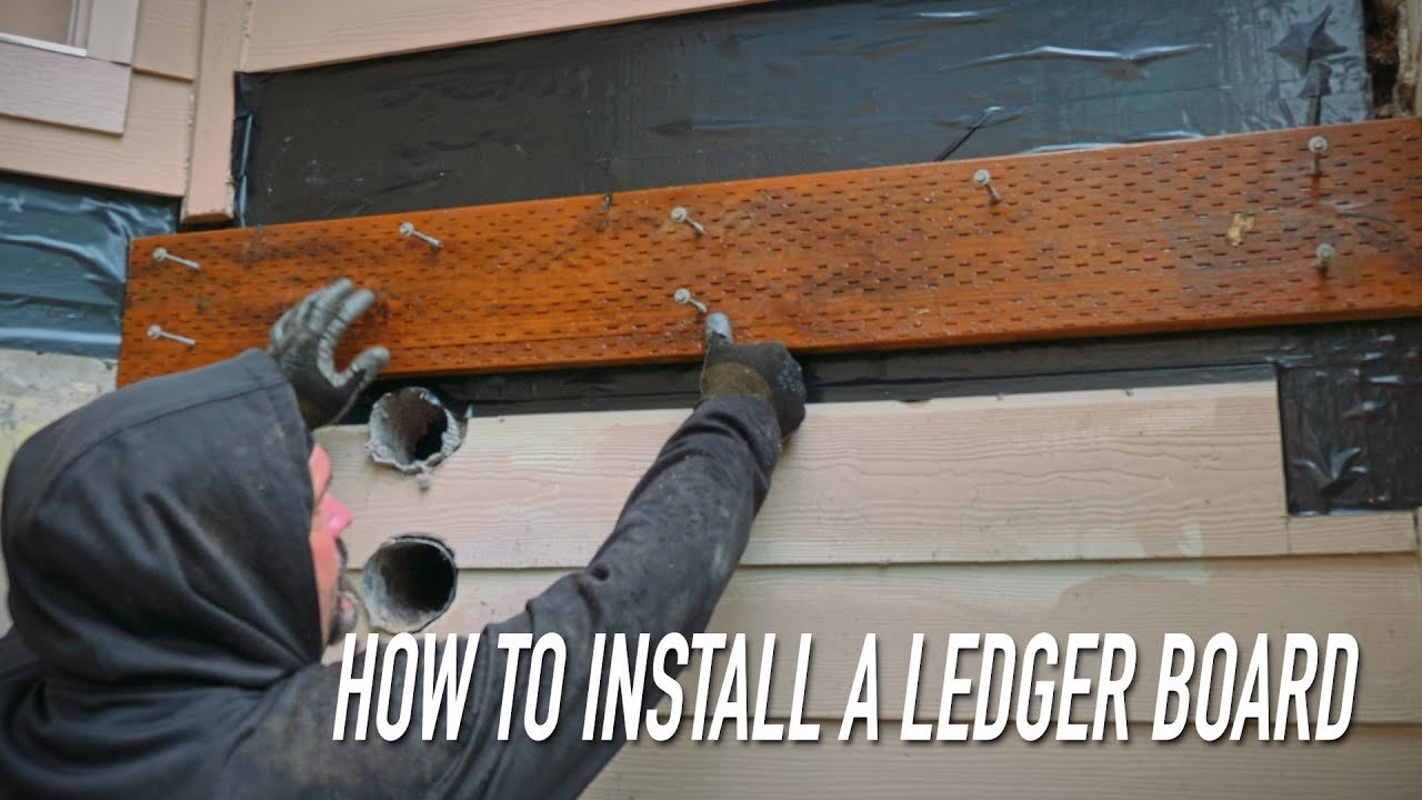 How to Attach Ledger Board For a Deck | cryptolive.fun