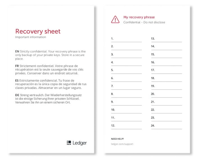 GitHub - rajaahirwarofficial/Ledger-nano-recovery-sheet: Ledger nano recovery phrase sheet