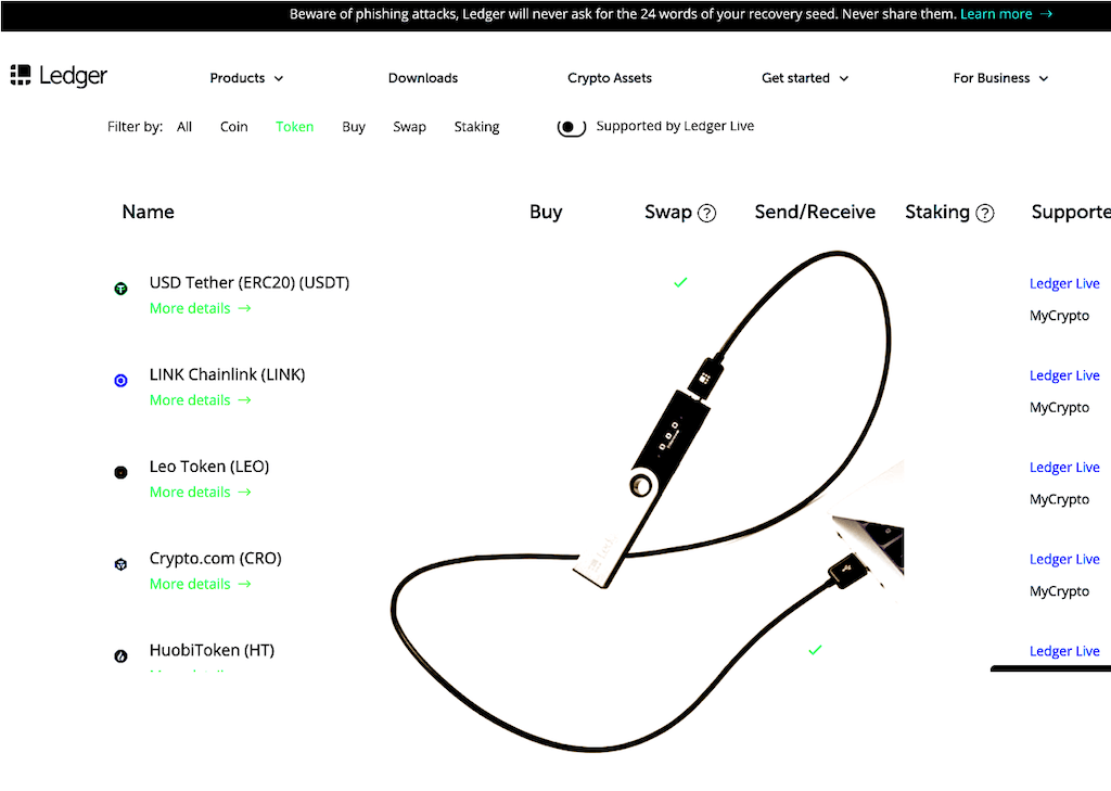 List of coins supported by Ledger Nano S Plus - cryptolive.fun