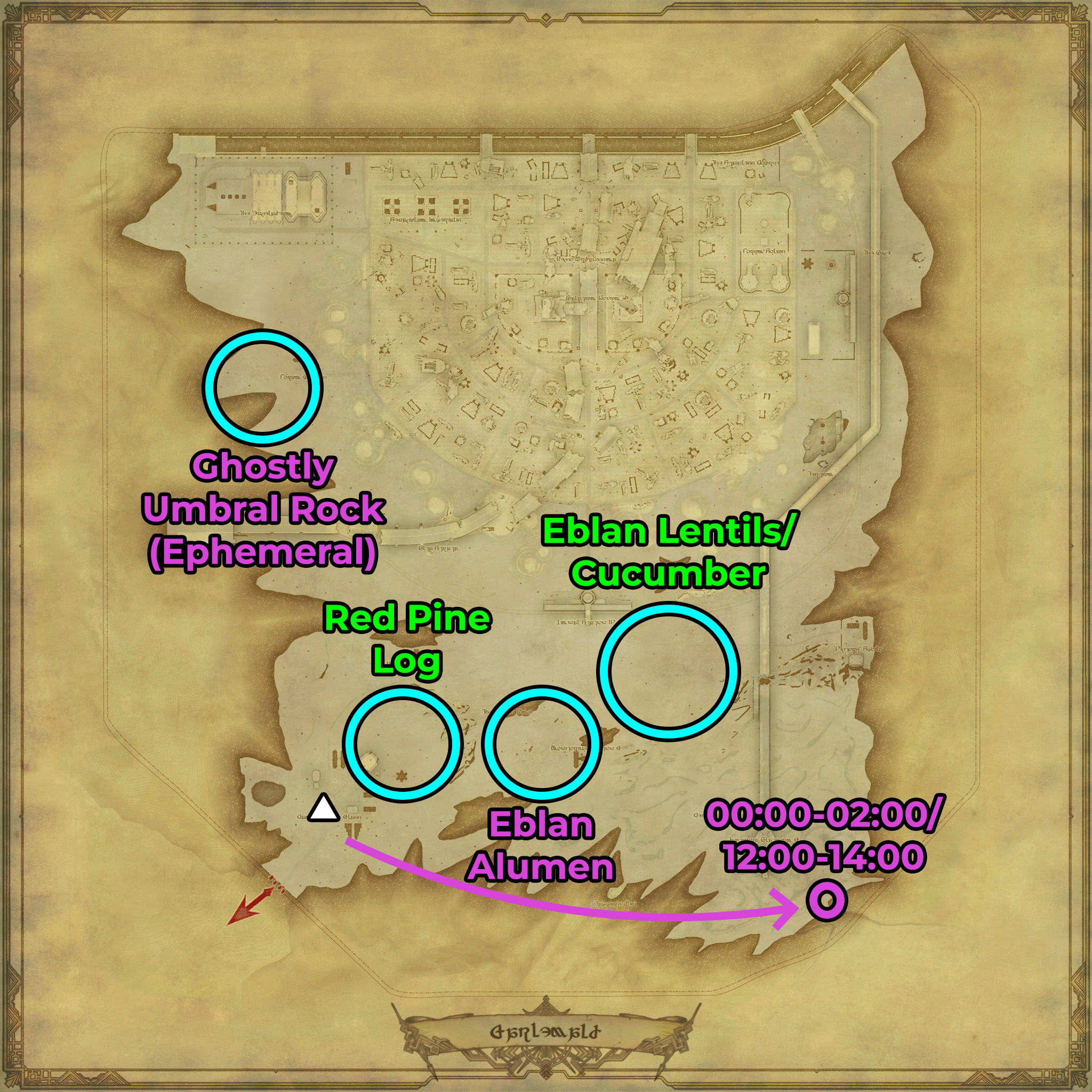 FFXIV Mining Node and Material Locations | FFXIV Addicts - A Final Fantasy XIV Overdose