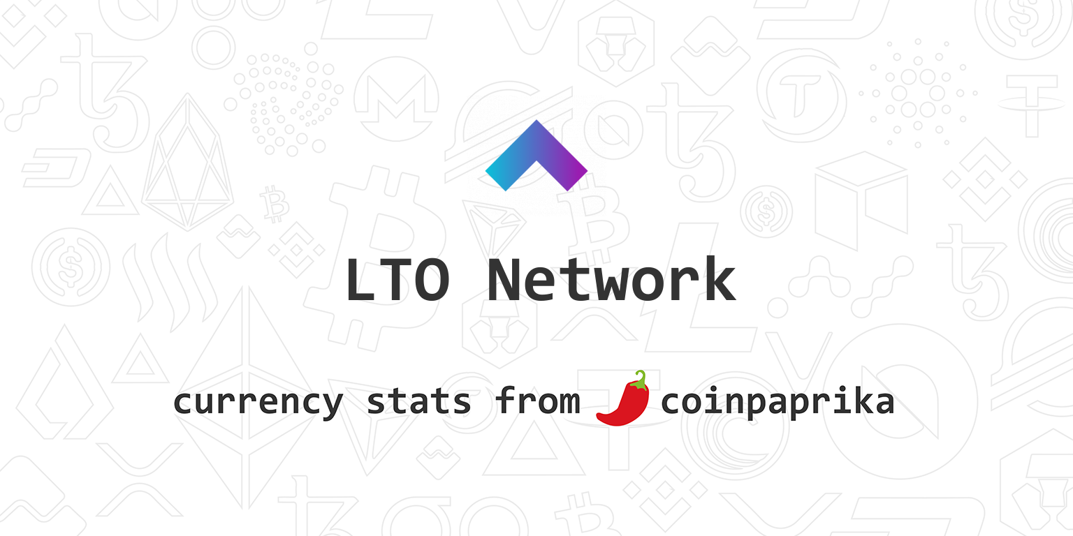 LTO Network price today, LTO to USD live price, marketcap and chart | CoinMarketCap