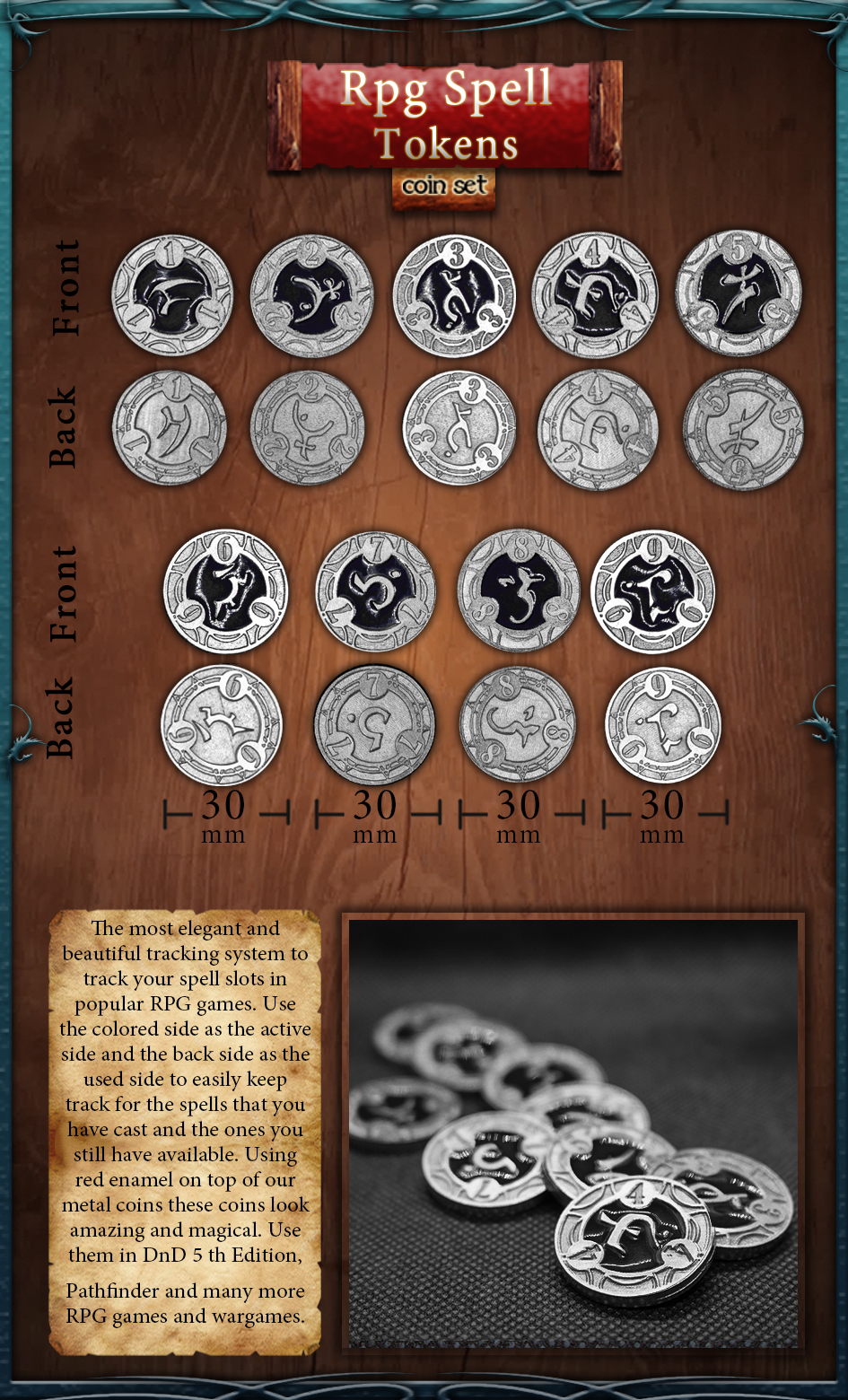 Legendary Metal Coins Season 4 by Drawlab - RPG Spell Tokens - Gamefound