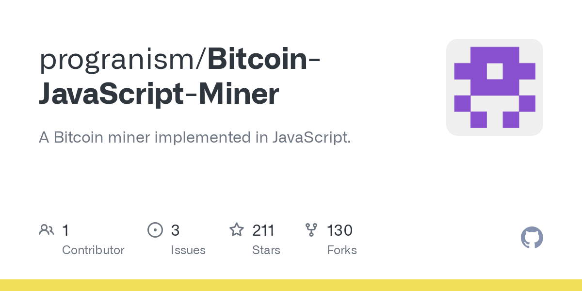 GitHub - jbowermn/ToonCoin-Browser-Miner: A Bitcoin miner implemented in JavaScript.