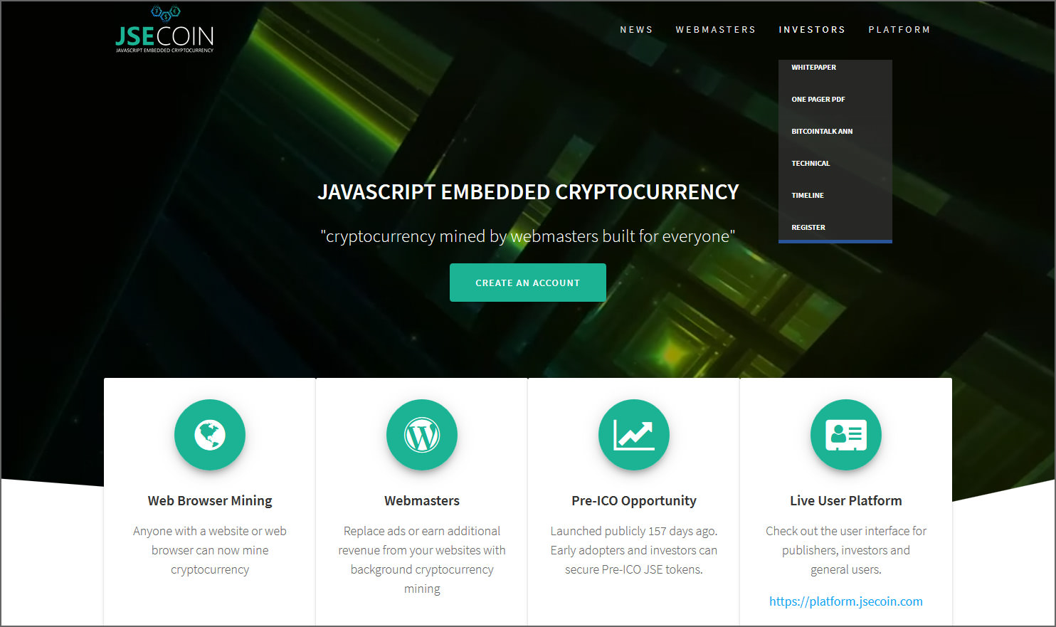 CoinIMP 0% fee JavaScript Mining, Browser Mining, Browser Miner