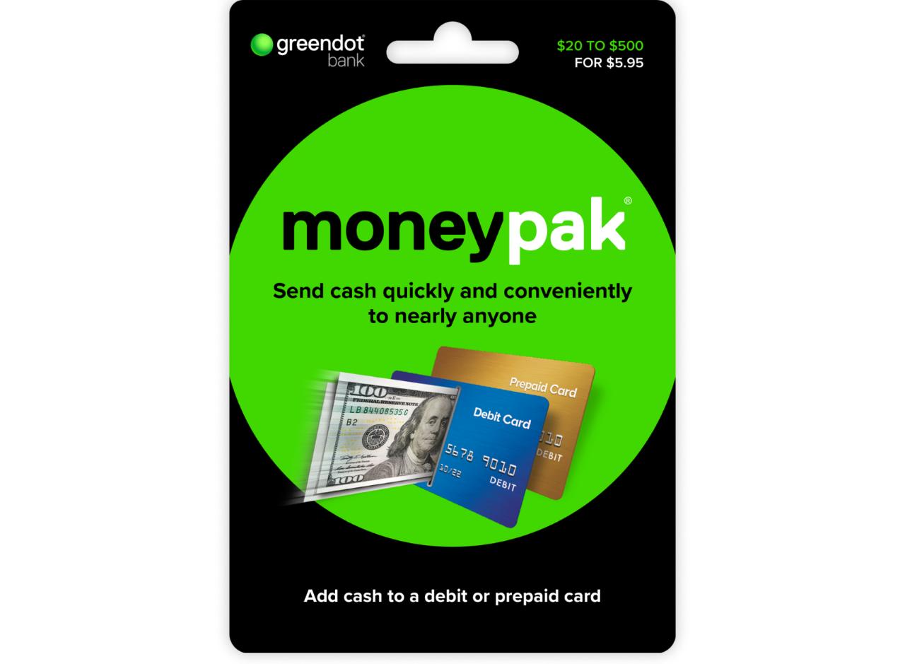 MoneyPak | Deposit Money to Any Card | Green Dot