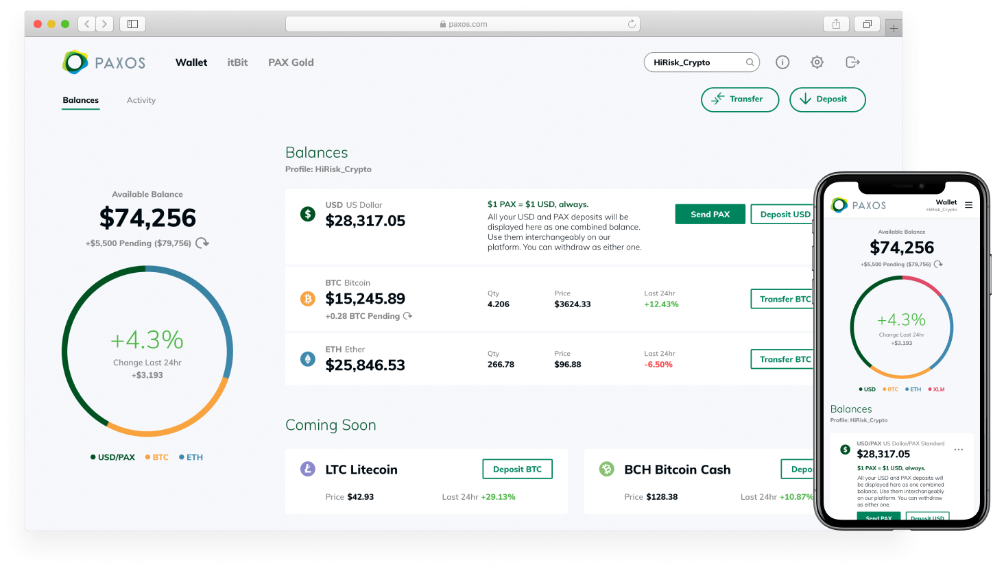 Pax Dollar Wallet | Ledger