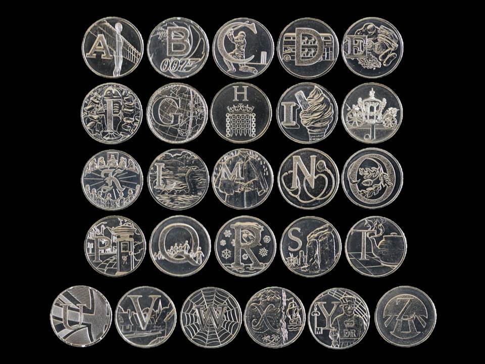 UK and A to Z 10p coin values