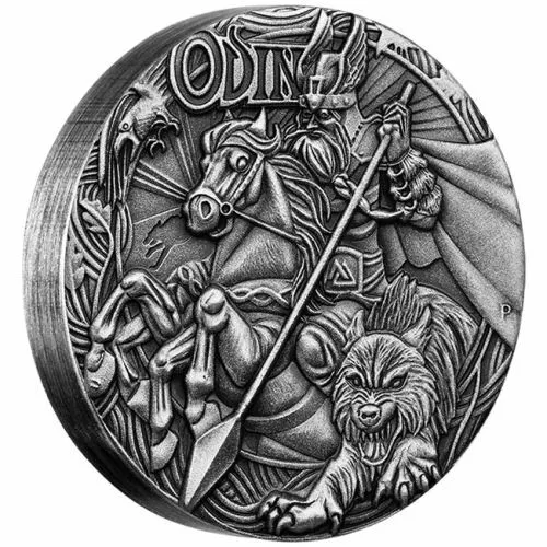 $10 Legends Of Asgard Odin 3oz Max Relief Silver Coin | Direct Coins