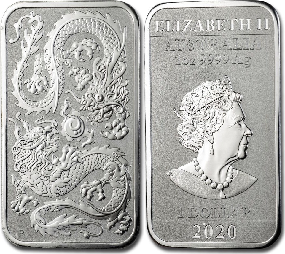 1oz Silver Proof Rectangular Coin - Dragon – My Collectables