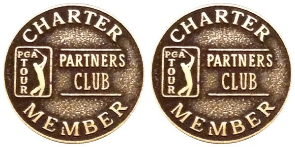 VTG LOT 2 PGA Tour Partners Club Charter Member Coins Tokens 3/4