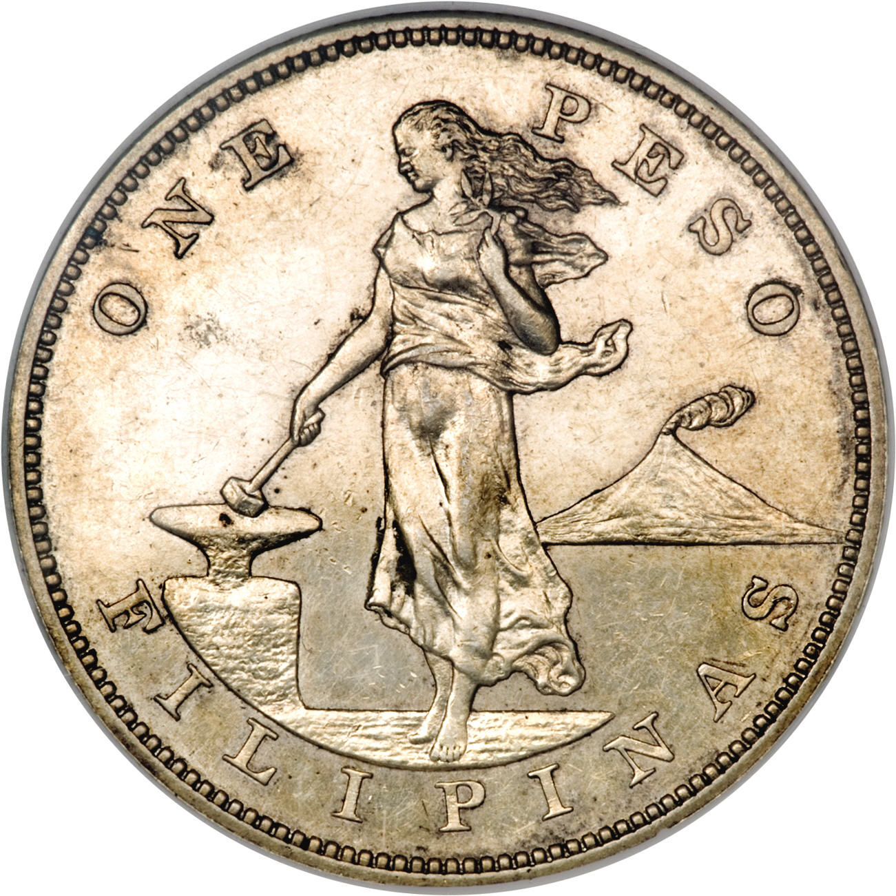 American Philippines Liberty Silver Peso Very Fine | International Coins & Currency