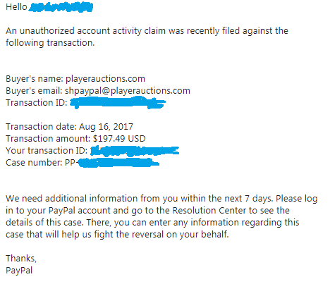 PlayerAuctions PayPal support? — Knoji