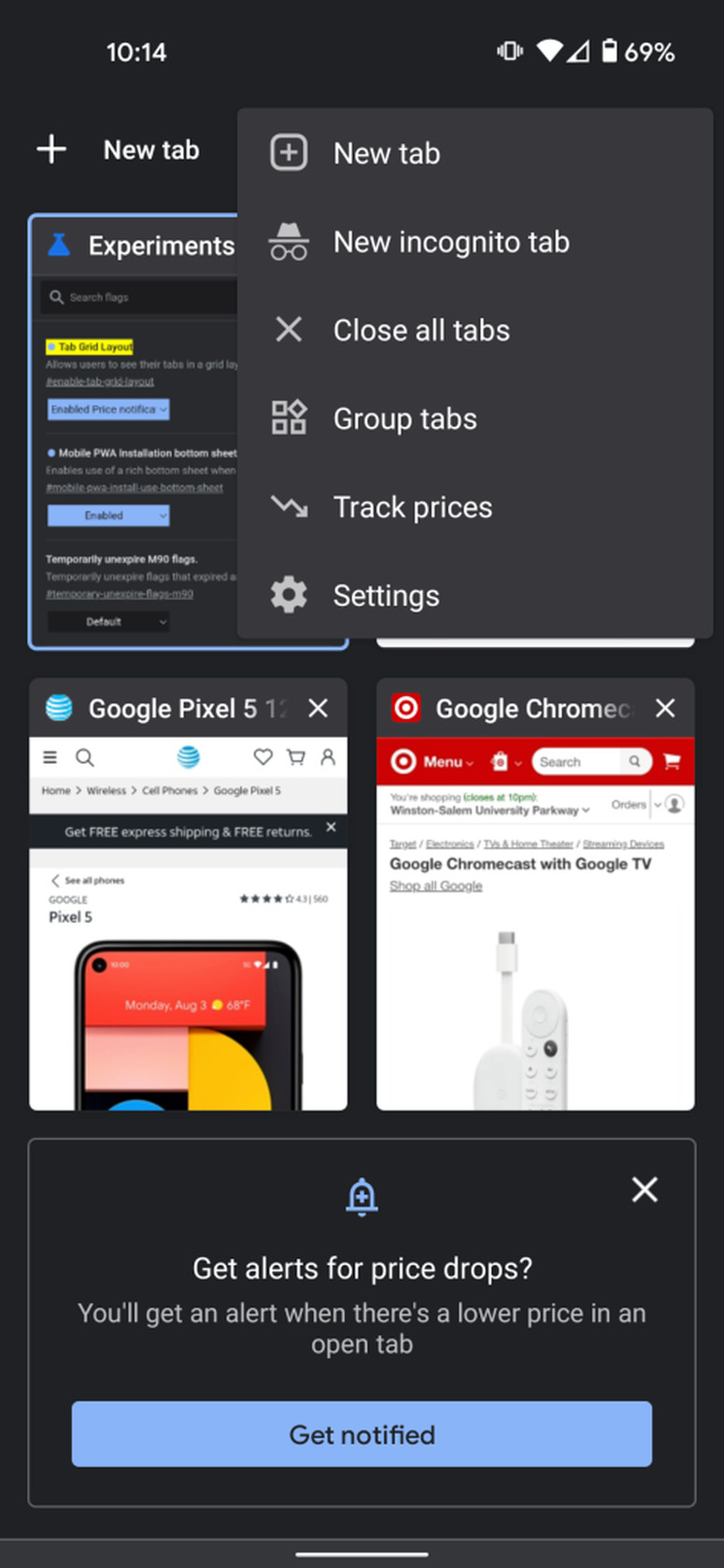 How to activate price drop alerts on Google Chrome